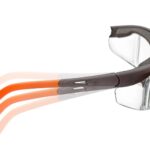 ForSec A310 Korrektionsschutzbrille in Orange-Braun, Frontansicht
