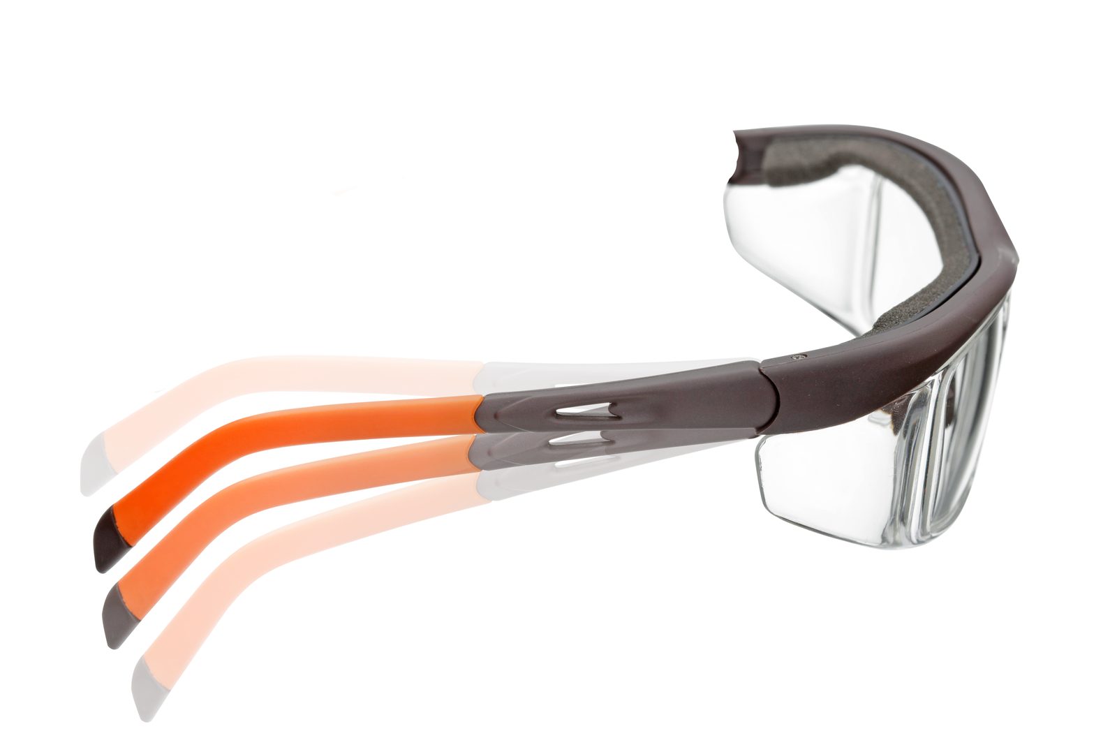 ForSec A310 Korrektionsschutzbrille in Orange-Braun, Frontansicht