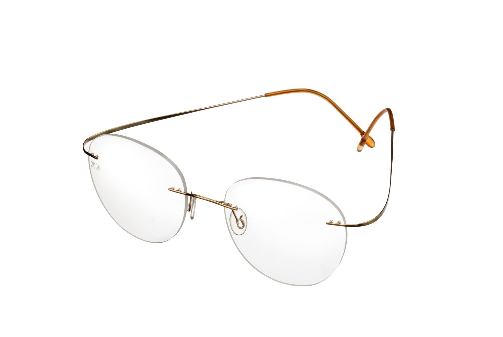ForSec B103 Titan randlose Brille in Gold