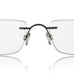 ForSec B114 Titan randlose Brille mit Glasform 9001
