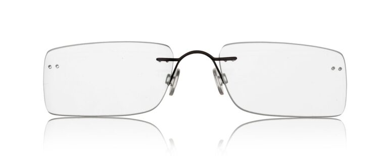 ForSec B114 Titan randlose Brille mit Glasform 9001